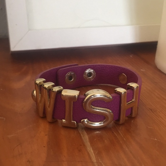 Leather snap wish bracelet - Picture 1 of 1